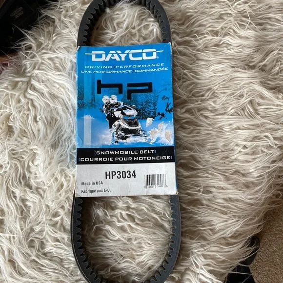 Dayco HP3034 HP Snowmobile Drive Belt - Aramid Reinforced For Low To Mid-Horsepower Snowmobiles